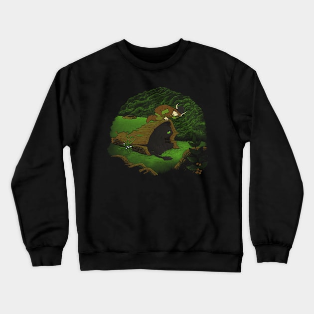 The Viking and the Dragon Crewneck Sweatshirt by pigboom